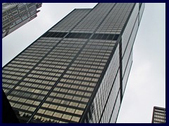 Sears Tower (Willis Tower) - tallest building in the world 1973-1998. 527m tall to the antenna, 108 floors.